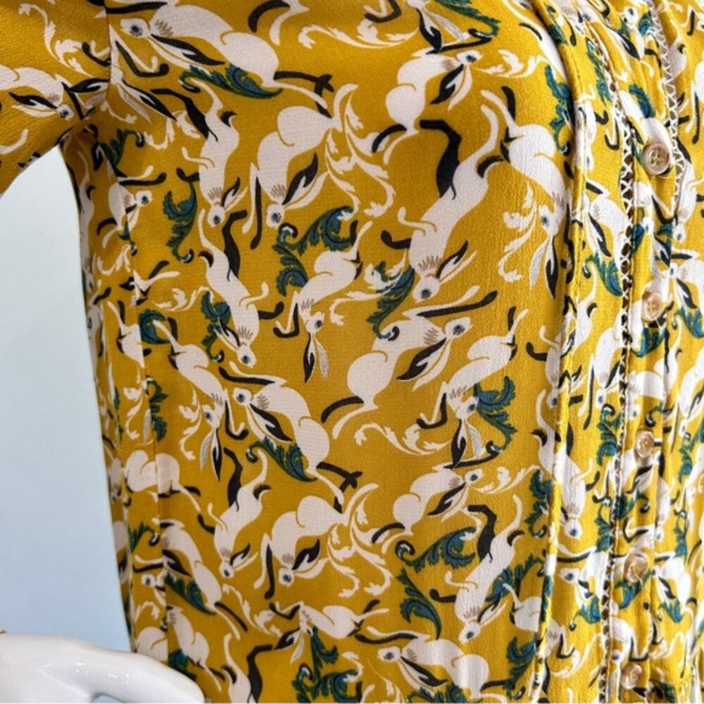 Maeve Anthropologie Janie Hare Flouncy Blouse - Picture 9 of 14